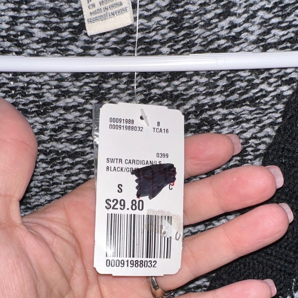 Forever 21 Black and White Button-Up Cardigan - Picture 7 of 9